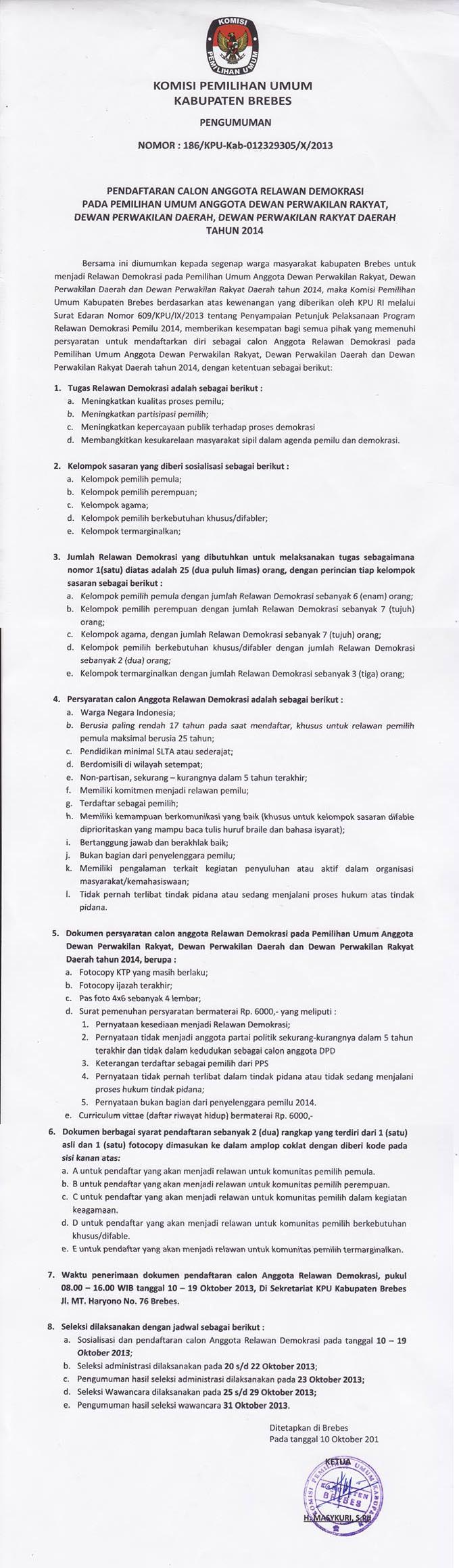 pengumuman kpu