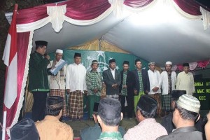Pelantikan MWCNU Tanjung bertempat di Majelis Taklim Assidiqiyah Desa Sengon, Tanjung Brebes pada Kamis (26/6/14)